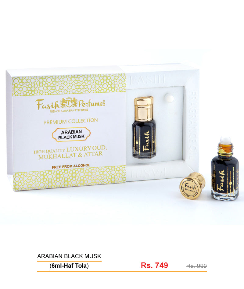 Non Alcoholic Pure Arabian Black Musk with 48hr Guarantee