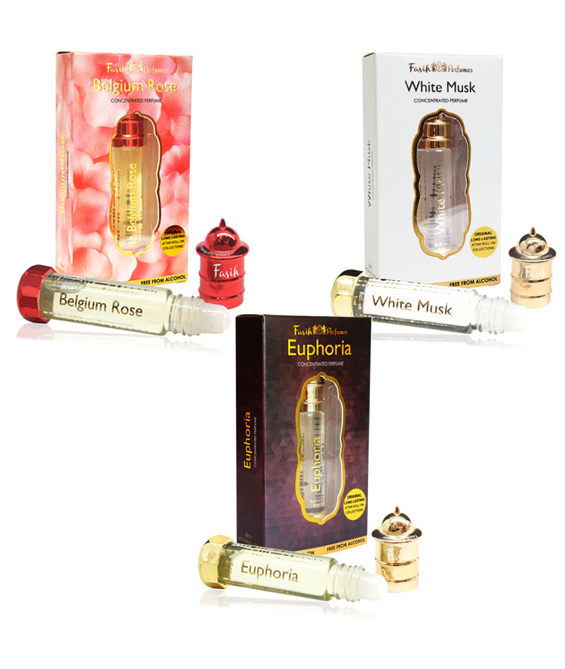 Pure Belgium Rose Attar, White Musk Rollon