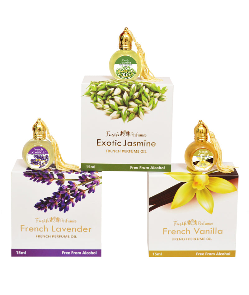 Pure Exotic Jasmine, French Lavender & French Vanilla Attar.